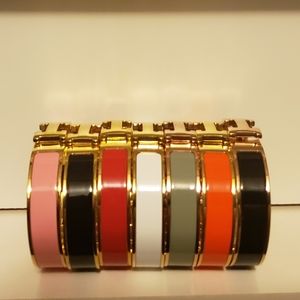 H Bracelet Stainless Steel gold plated Bangle  Bracelet,Multi Colors.